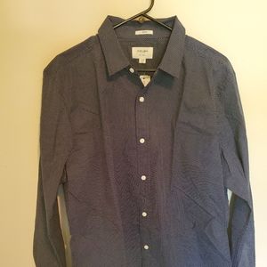 NWT Julian poplin long sleeve button down